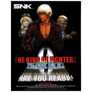 Vintage Gaming Ad King of Fighters 2000 SNK Bestco 1980s Arcade